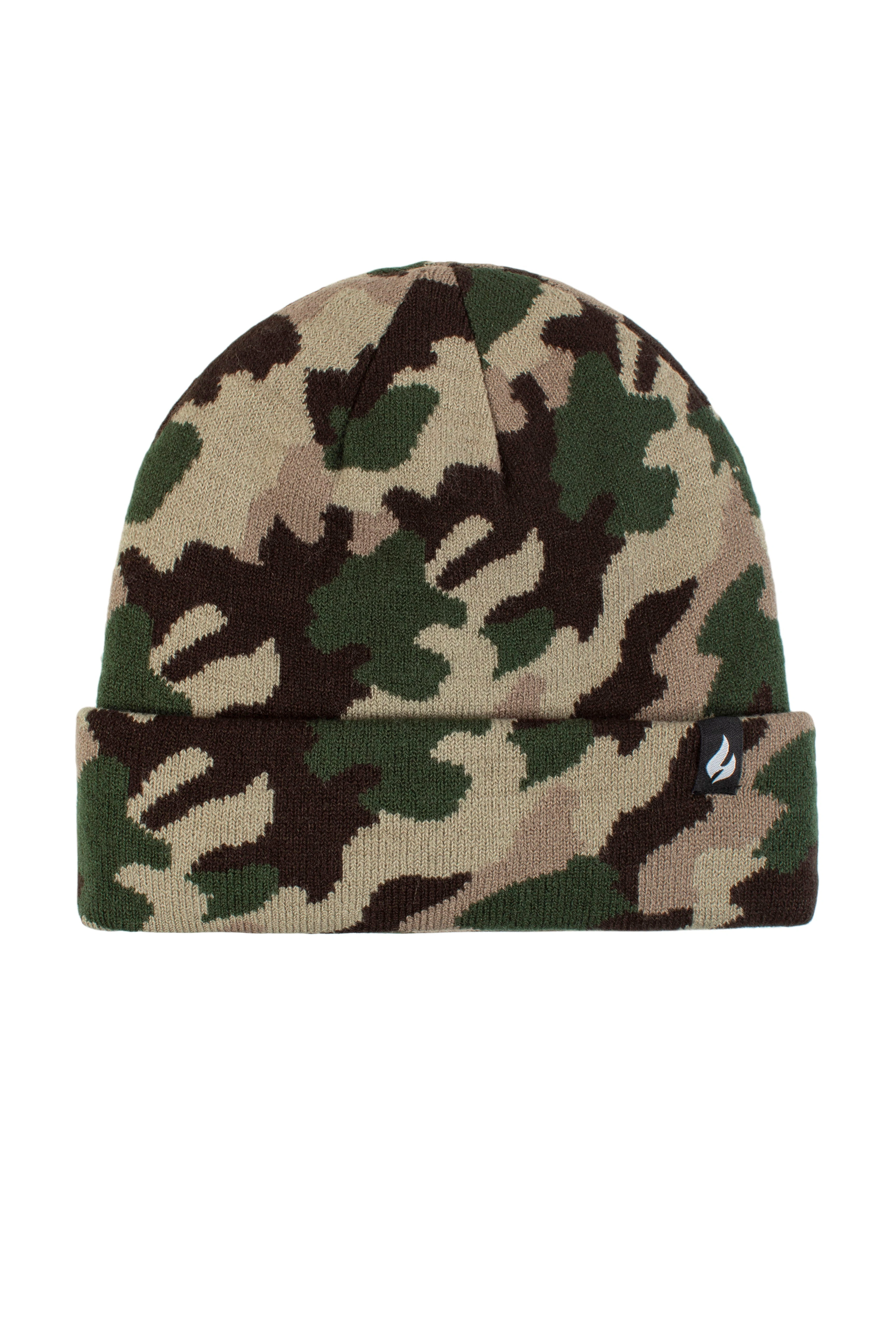 Gavin Camo Knit Roll-Up Hat - Rugged Style for Little Adventurers!